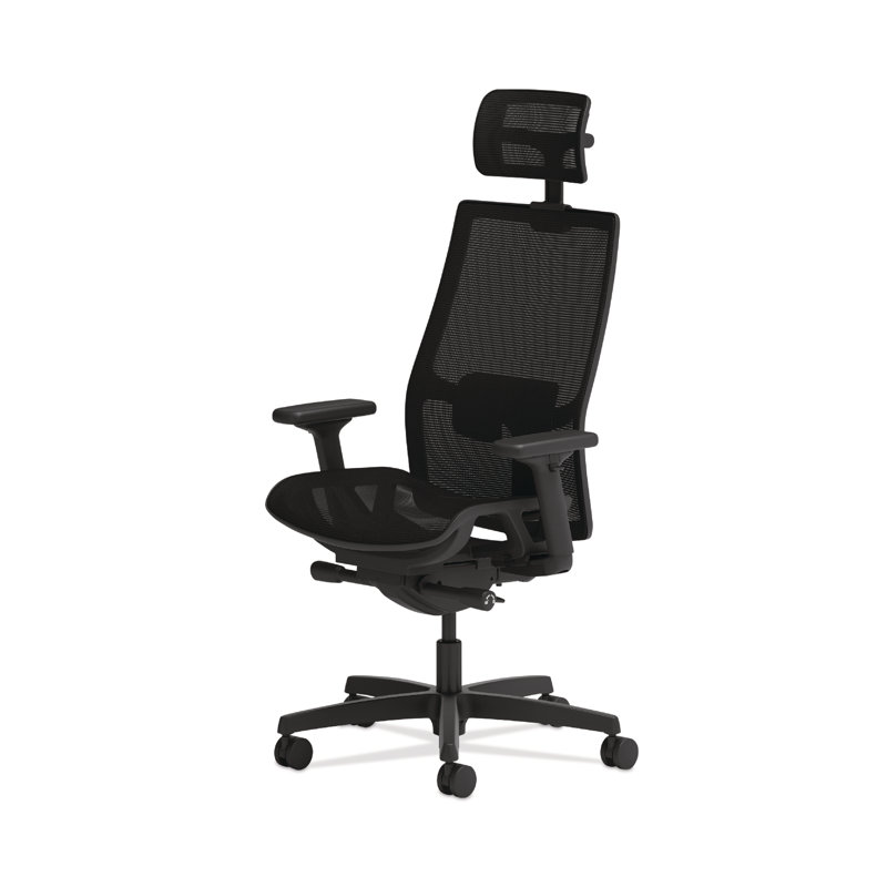 Advanced Synchro-Tilt Mesh Task Chair with Adjustable Lumbar Support, Black