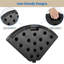6.4KKG 4-Piece Fillable Patio Umbrella Base Stand outdoor Cantilever Offset Umbrella Base