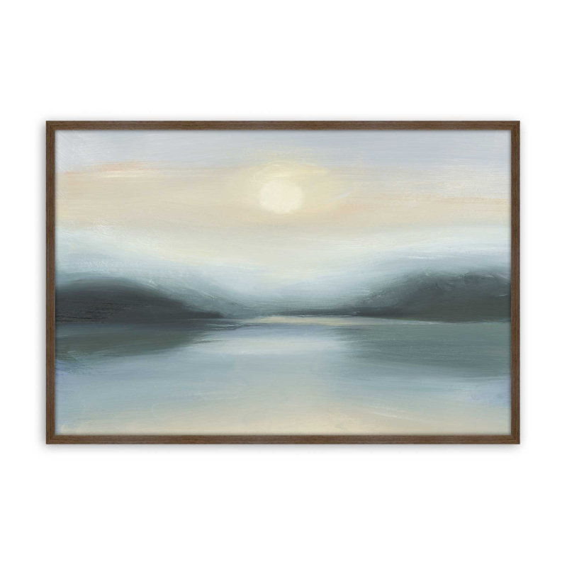 «Last Sunset of Spring II» par Ethan Harper, reproduction d'art, Impression sur cadre ouvert sans papier mat, Brun
