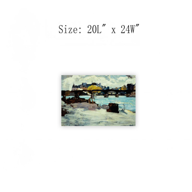 Impression sur toile 24 x 20 po Rustic Blue