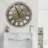 Wall Clock 24" Round Oversized for Living Room decor with Real Moving Gears America Collection-73808852