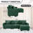 109'' Boucle 4-Piece American Style Tufted Comfy Sofa With Ottoman-298500642