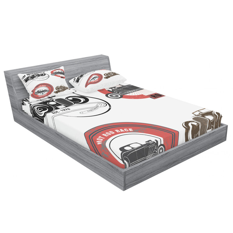 Microfiber Sheet Set, Queen Sheet Set with Fitted Sheet