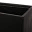 Jardinière en oxyde de magnésium pour jardin - 81 cm L x 39,5 cm P x 40,6 cm H - Conception légère en béton noir pour l'extérieur