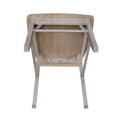 Dugazon Duante Solid Wood Cross Back Side Chair