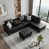 Black Faux Leather