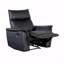 Finition noire avec fauteuil inclinable et accoudoirs rembourrés évasés