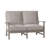 Charleston Aluminum Loveseat - Oyster-69974752-38587847-63361361