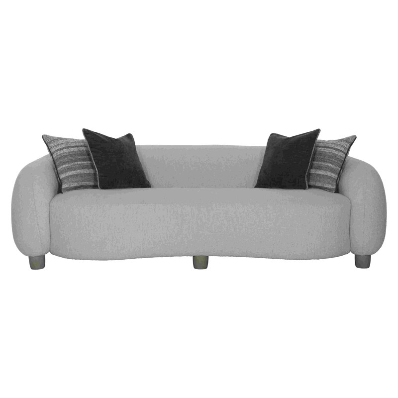 Merritt Sofa, White/Cream/Grey Boucle 1125-021
