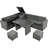 Outdoor 6-piece All Weather Pe Rattan Sofa Set-1898398035-1898398032