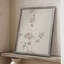 Impression florale vintage encadrée CXCV III - bois massif-488148346