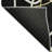 Premium Machine Washable Prisco Black Rug-1389107990