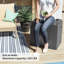 Coffre de terrasse verrouillable 32 gallons avec siège Devoko-82568059