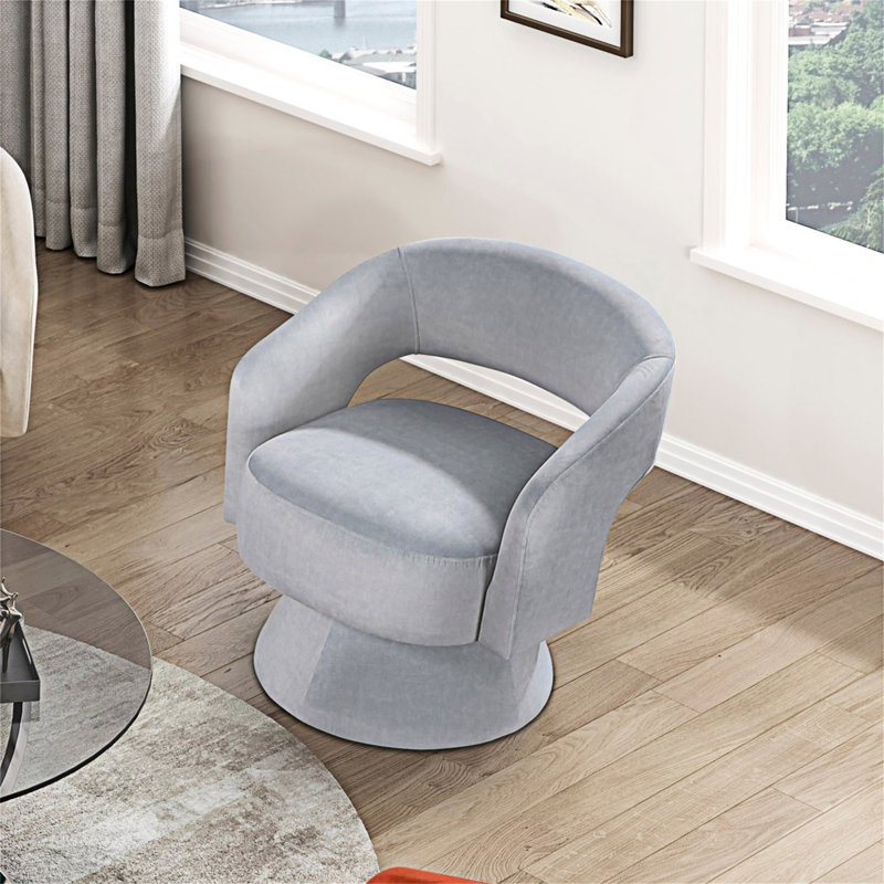 Fauteuil d'appoint pivotant Upholstery, Gris