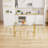 Kelsye 7-Piece Rectangle Clear Dining Set-1375220719-1375220718