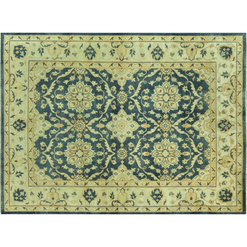 Tapis oriental en laine noué à la main Kirtley, Rectangle 2 pi x 3 pi