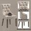 Ensemble de chaises d'appoint avec tablier rembourré et siège carré pour un soutien durable