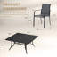 8-Person Square Outdoor Patio Dining Set With Stackable Chairs-560627498