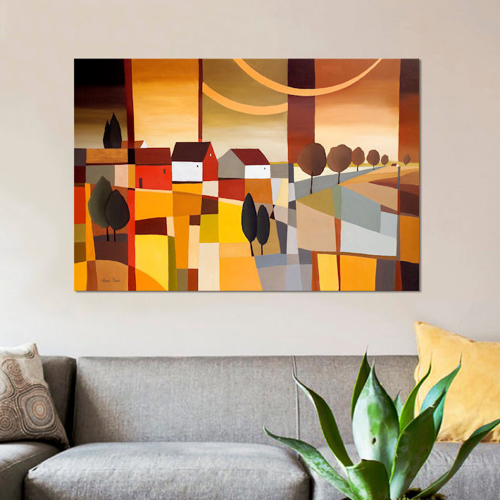 «Hamlet I», reproduction sur toile, H 12 po x l 18 po x P 1,5 po, Toile tendue, Pas de tapis