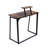31.5" Folding Desk for Small Spaces with Raised Shelf, Compact Computer Table with Metal Frame