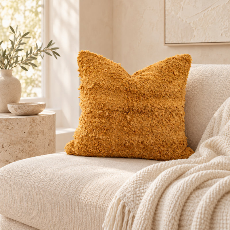 Cotton Handwoven Decorative Pillow Cover, Indian Pillow Cover