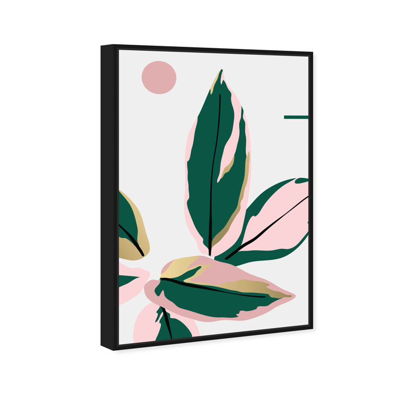 Tropik - Impression sur toile, Cadre noir, H 15 po x l 10 po