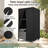 Outdoor Towel Rack for Pool Outdoor Pool Towel Storage Cabinet-124858360