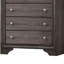 Commode 6 tiroirs 31,25 po de large Chrissy Grey