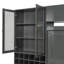 Grand lit escamotable mural avec canapé, tablettes USB et gris clair (VIEUX SKU: LP000764AAE)-1943638312-1943638318