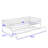Demoraes Twin Size Wood Daybed with Trundle-1941296450