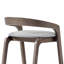 Tabouret de comptoir rembourré en bois Gurnaik-107848127-107848128