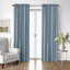Shay Broad Ticking Stripe Cornflower Cotton Rod Pocket Drapery Panel Set of 2-516038884