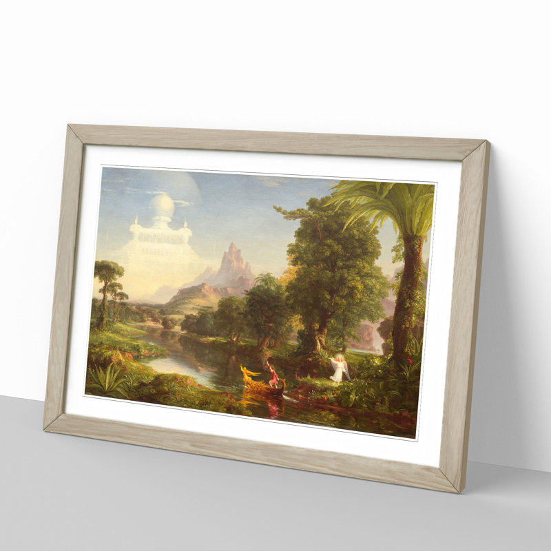 The Voyage of Life Youth by Thomas Cole - Framed Print, Oak, 48cm H x 65cm W x 2cm D