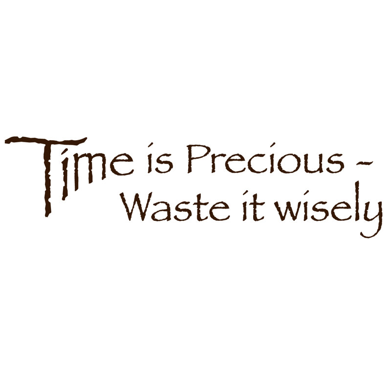 Décalcomanie murale "time is précieux", Chocolat