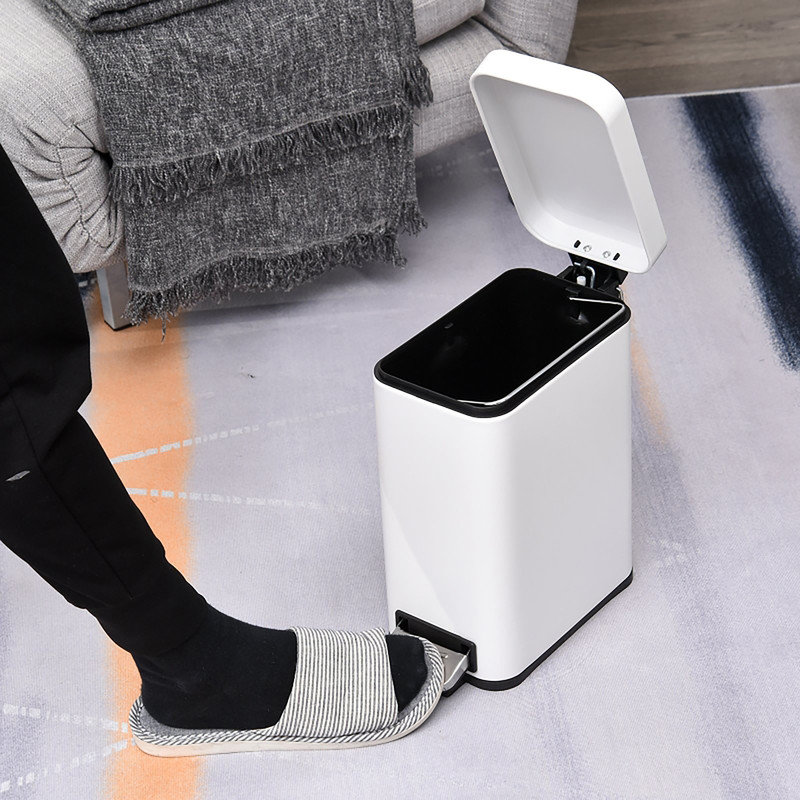 Steel Kitchen Trash Can