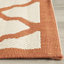 Tapis intérieur / extérieur à motif géométrique beige / orange Bordeaux-827343693