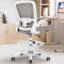 Chaise de dessinateur en filet avec repose-pieds réglable et support lombaire -88377672-88377673