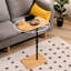 Plateau réglable en hauteur - pour les meubles de chambre à coucher Ovale + Rectangle Fonctionnel et pratique Chaises de table d'appoint Base en métal incluse