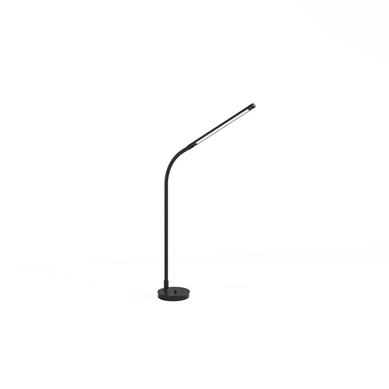 Resi 18.5" Desk Lamp with USB and Outlet, Black