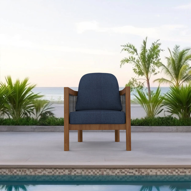 Sunbrella Outdoor Cushion Seat/Back, Replacement Cushion for Outdoor Furniture, Spectrum Indigo