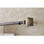 Spicer Matte Black Adjustable 132cm to 365cm Single Curtain Pole