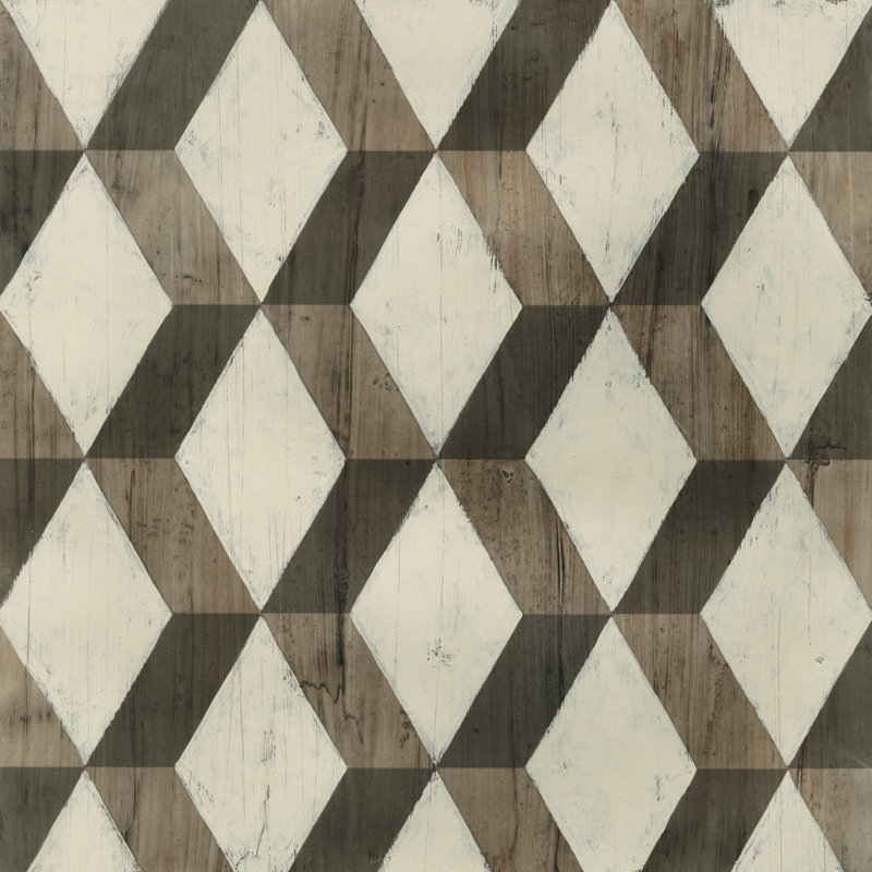 Driftwood Geometry I - Wrapped Canvas Painting, 51cm H x 51cm W
