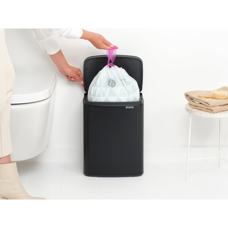 Brabantia 12 Litre Bo Waste Bin, Matt Black