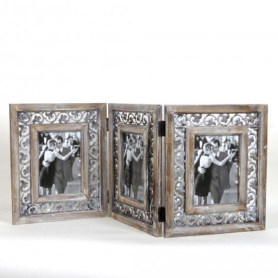 Florencio Gray Embossed Picture Frame