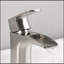 Robinet de salle de bain à cascade ADA - Robinet en laiton à poignée simple avec drain, nickel brossé à 1 trou-119318050