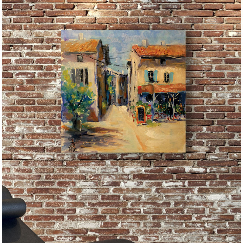 « france i », peinture, H 10 po x l 10 po x P 1,5 po, Toile tendue