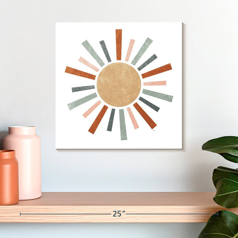 Oberle Rustic Rainbow Sun, 16" H x 16" W