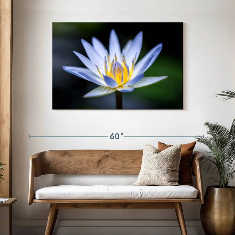 Fleur de lotus Harnek Violet, H 30 po x l 45 po