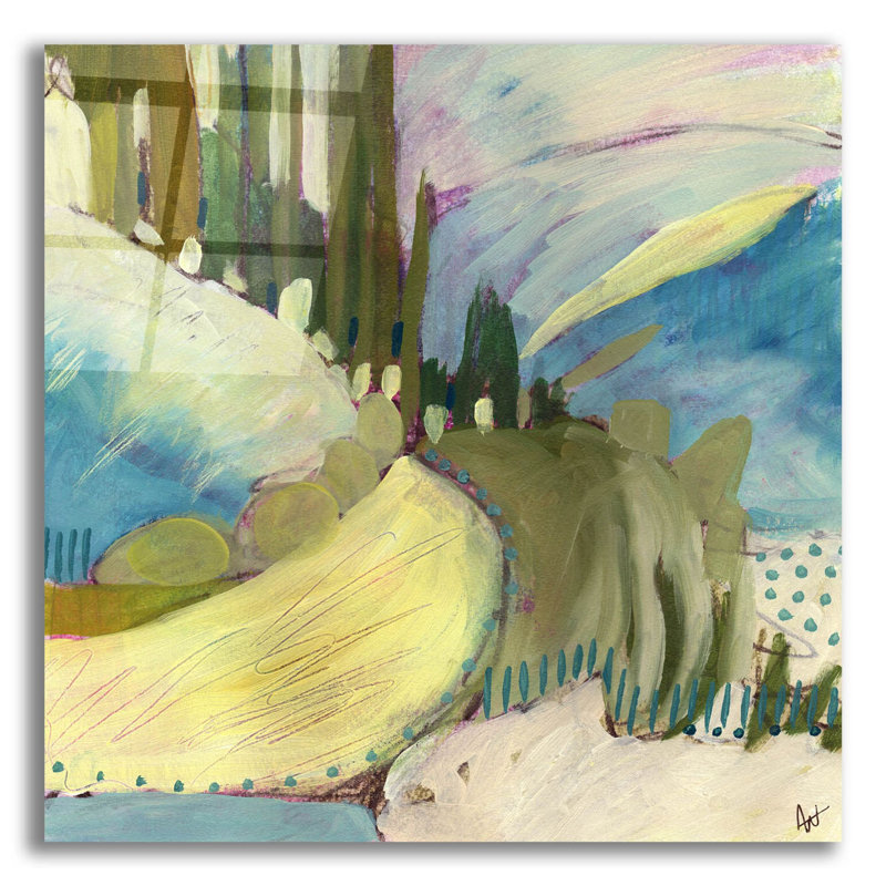 «Explore No 8» par Ann Thompson, art mural en verre acrylique, H 12 po x l 12 po x P 0,13 po