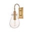 Glass 1-Light Armed Sconce-2134246200